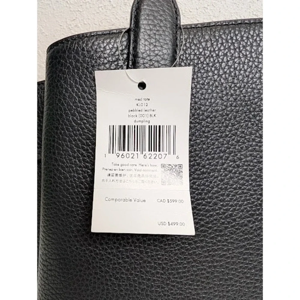 Kate Spade Black Large Dumpling Purse Satchel Crossbody Bag